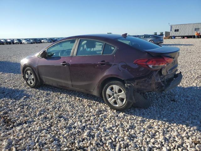 3KPFK4A79JE230569 - 2018 KIA FORTE LX MAROON photo 2