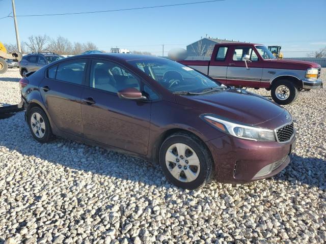 3KPFK4A79JE230569 - 2018 KIA FORTE LX MAROON photo 4