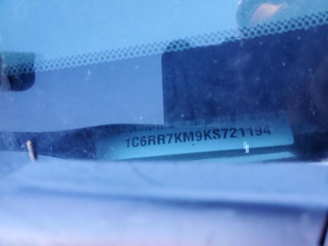 1C6RR7KM9KS721194 - 2019 RAM 1500 CLASS TRADESMAN CHARCOAL photo 12