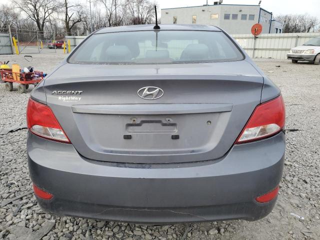 KMHCT4AE6HU293313 - 2017 HYUNDAI ACCENT SE GRAY photo 6