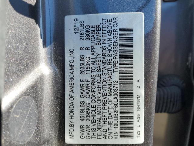 19UUB2F60LA003712 - 2020 ACURA TLX TECHNOLOGY SILVER photo 13