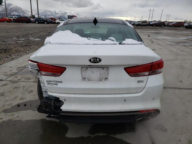 5XXGU4L32GG069488 - 2016 KIA OPTIMA EX WHITE photo 6