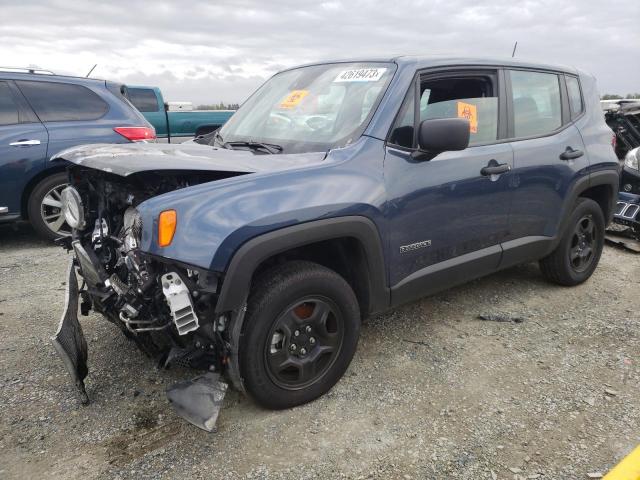 ZACNJDAB6MPN16337 - 2021 JEEP RENEGADE SPORT BLUE photo 1