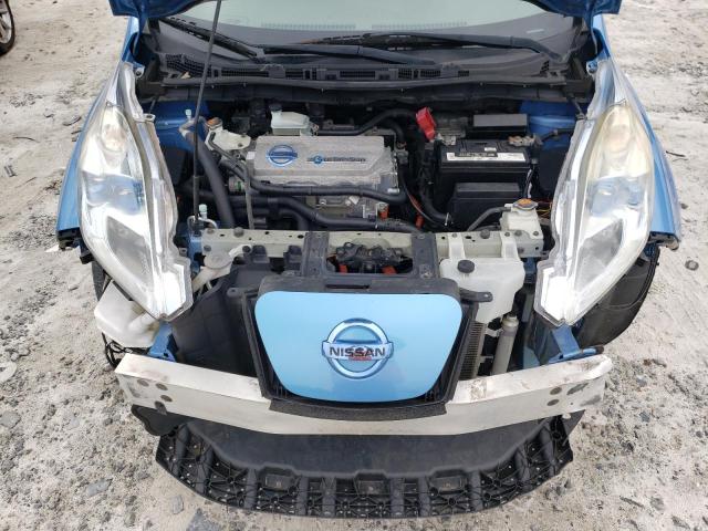 JN1AZ0CP4CT022480 - 2012 NISSAN LEAF SV BLUE photo 11