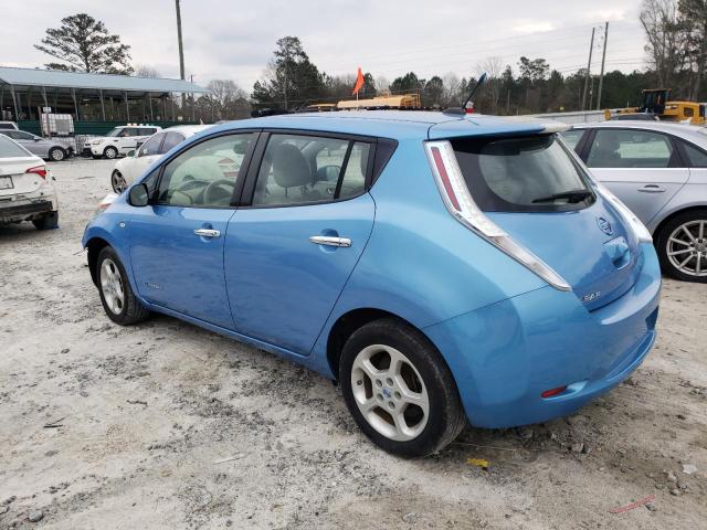 JN1AZ0CP4CT022480 - 2012 NISSAN LEAF SV BLUE photo 2