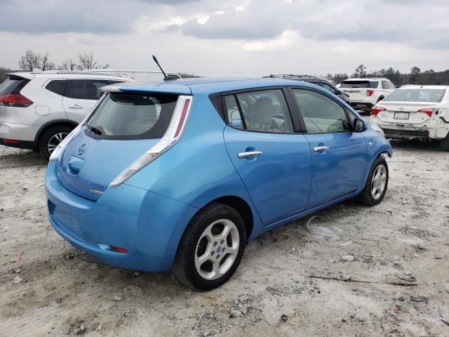 JN1AZ0CP4CT022480 - 2012 NISSAN LEAF SV BLUE photo 3