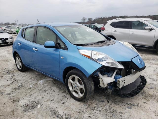 JN1AZ0CP4CT022480 - 2012 NISSAN LEAF SV BLUE photo 4