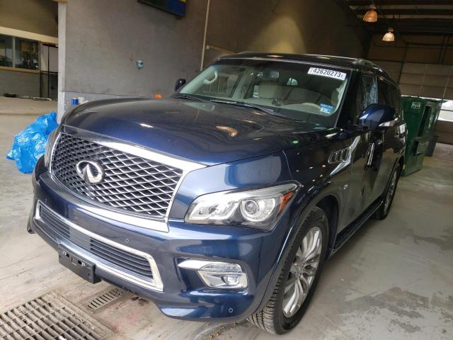 JN8AZ2NFXF9574150 - 2015 INFINITI QX80 BLUE photo 1