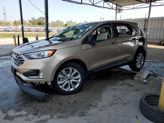 2FMPK4K91MBA27154 - 2021 FORD EDGE TITANIUM TAN photo 1