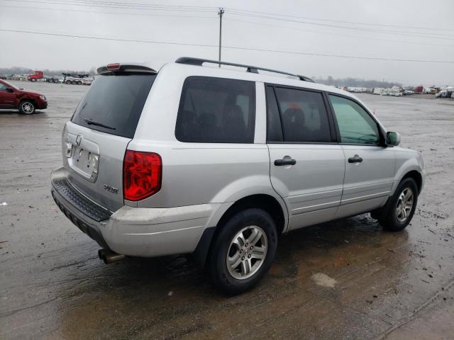 5FNYF18505B046119 - 2005 HONDA PILOT EXL SILVER photo 3