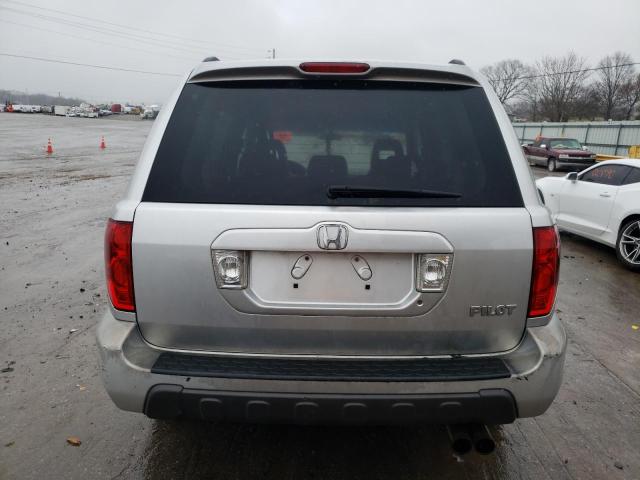 5FNYF18505B046119 - 2005 HONDA PILOT EXL SILVER photo 6