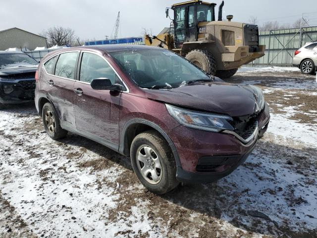 5J6RM4H31FL129027 - 2015 HONDA CR-V LX BURGUNDY photo 4