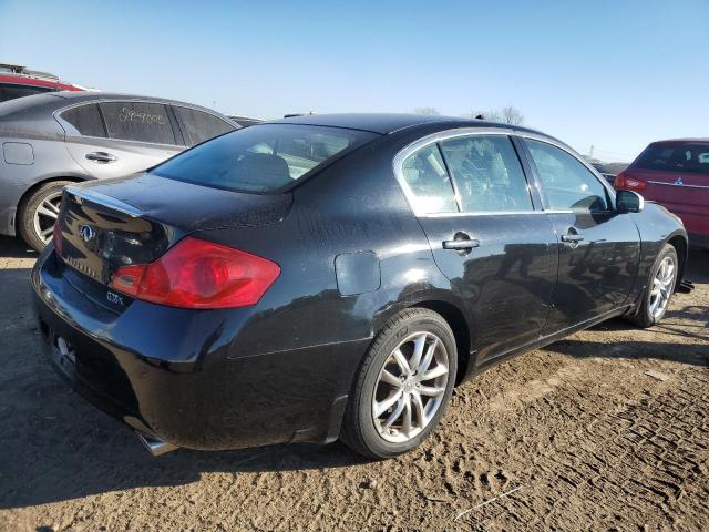 JNKBV61F07M823965 - 2007 INFINITI G35 BLACK photo 3