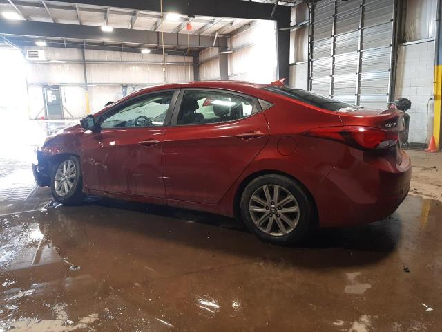 5NPDH4AE3FH637553 - 2015 HYUNDAI ELANTRA SE RED photo 2