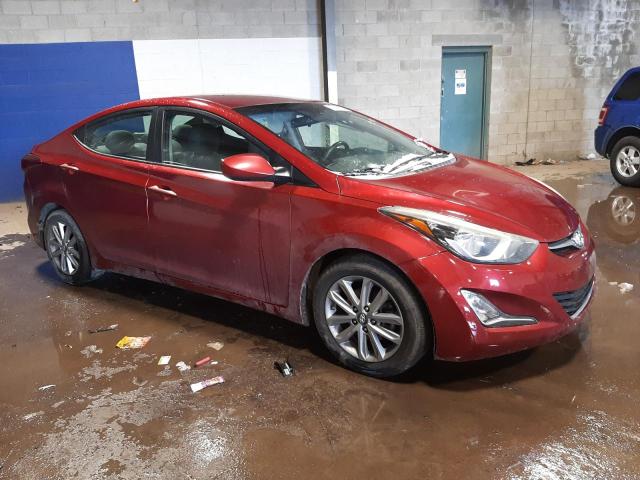 5NPDH4AE3FH637553 - 2015 HYUNDAI ELANTRA SE RED photo 4