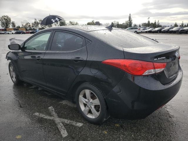 5NPDH4AE0BH023070 - 2011 HYUNDAI ELANTRA GLS BLACK photo 2