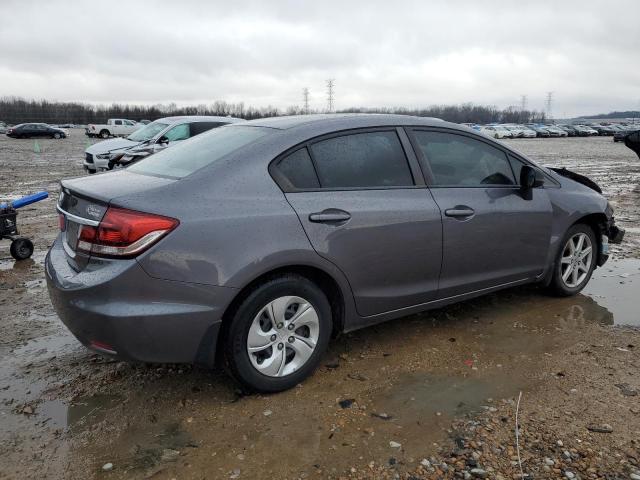 19XFB2F59EE047707 - 2014 HONDA CIVIC LX GRAY photo 3