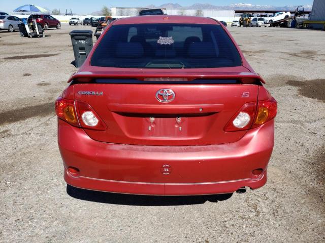 1NXBU40E69Z098484 - 2009 TOYOTA COROLLA BASE BURGUNDY photo 6