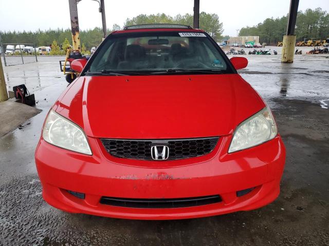 1HGEM22914L014514 - 2004 HONDA CIVIC EX RED photo 5