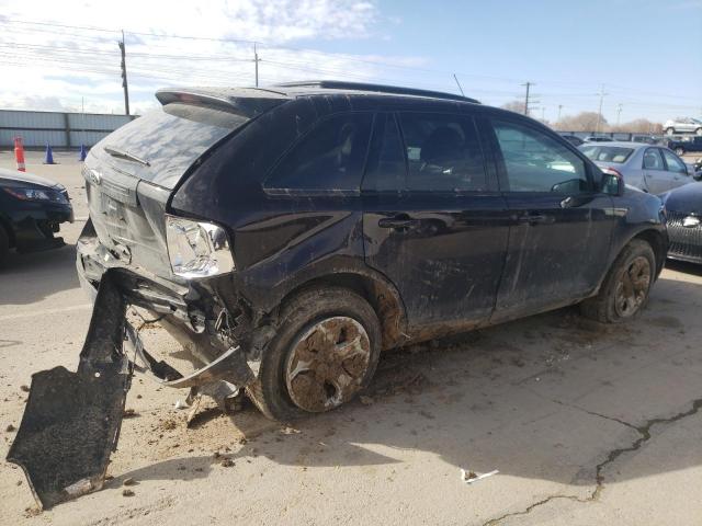 2FMDK4JC4EBA15291 - 2014 FORD EDGE SEL BROWN photo 3