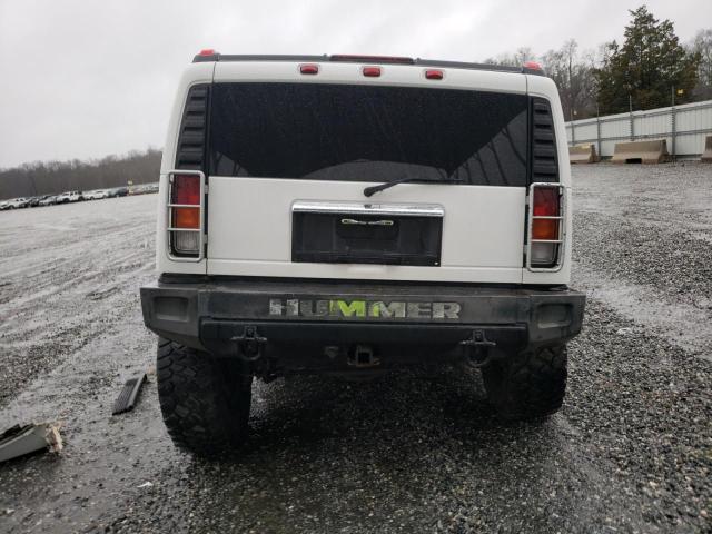 5GRGN23U43H144133 - 2003 HUMMER H2 WHITE photo 6