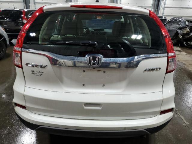 5J6RM4H32FL098015 - 2015 HONDA CR-V LX WHITE photo 6