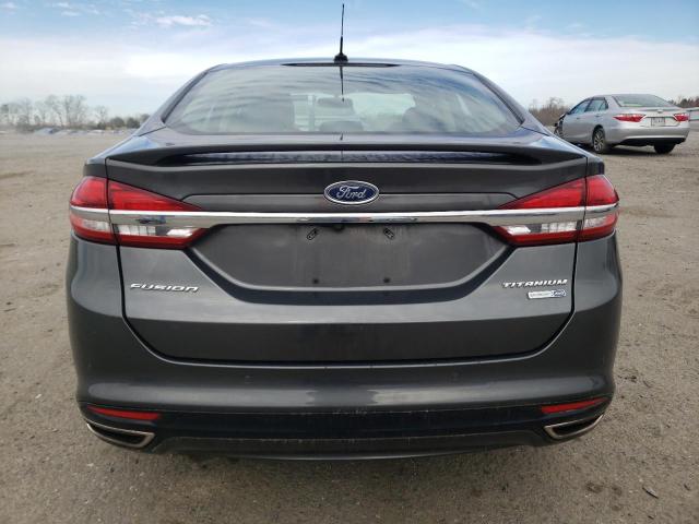 3FA6P0D98JR188420 - 2018 FORD FUSION TITANIUM/PLATINUM GRAY photo 6