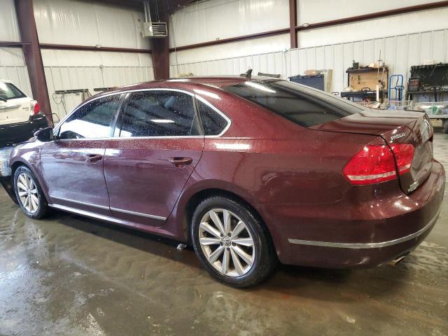 1VWCP7A30CC031663 - 2012 VOLKSWAGEN PASSAT SEL BURGUNDY photo 2