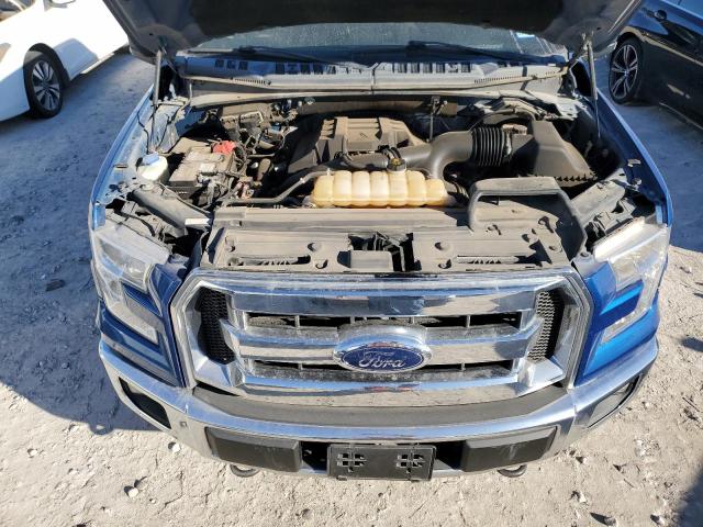 1FTEW1EP2HKE53522 - 2017 FORD F150 SUPERCREW BLUE photo 11