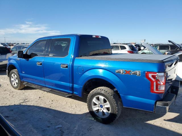 1FTEW1EP2HKE53522 - 2017 FORD F150 SUPERCREW BLUE photo 2