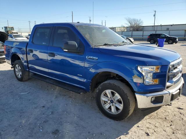 1FTEW1EP2HKE53522 - 2017 FORD F150 SUPERCREW BLUE photo 4