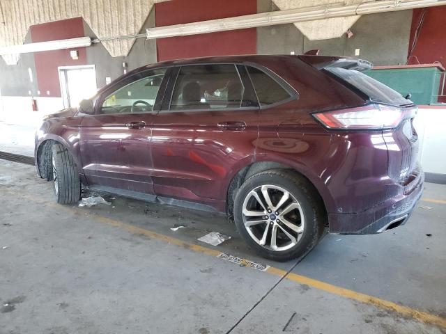 2FMPK4AP0JBB38127 - 2018 FORD EDGE SPORT MAROON photo 2