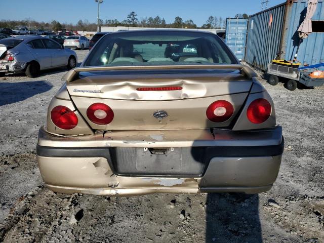 2G1WF52E049326836 - 2004 CHEVROLET IMPALA GOLD photo 6