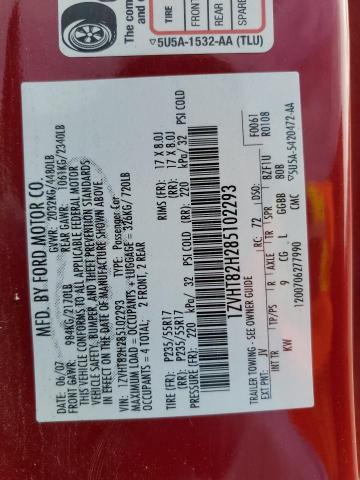 1ZVHT82H285102293 - 2008 FORD MUSTANG GT RED photo 13