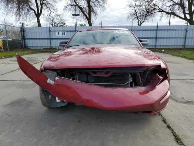 1ZVHT82H285102293 - 2008 FORD MUSTANG GT RED photo 5