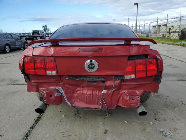 1ZVHT82H285102293 - 2008 FORD MUSTANG GT RED photo 6