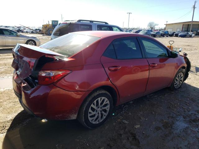 5YFBURHE7KP860441 - 2019 TOYOTA COROLLA L RED photo 3