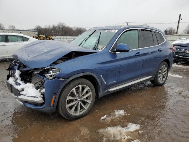 5UXTR9C50JLC75240 - 2018 BMW X3 XDRIVE30I BLUE photo 1