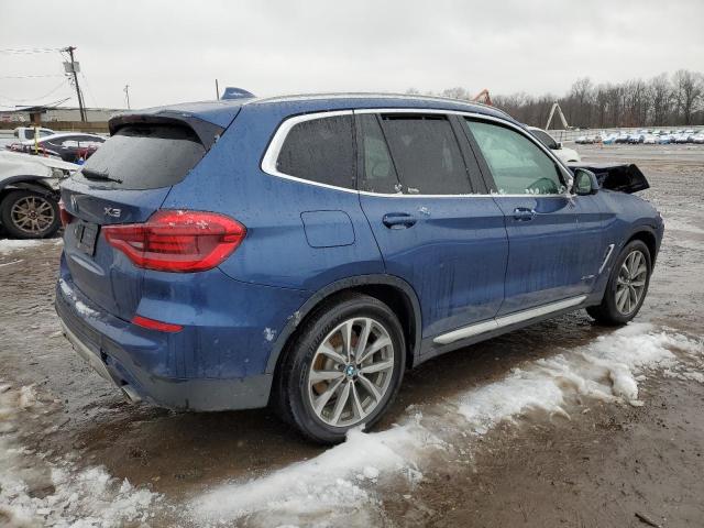 5UXTR9C50JLC75240 - 2018 BMW X3 XDRIVE30I BLUE photo 3