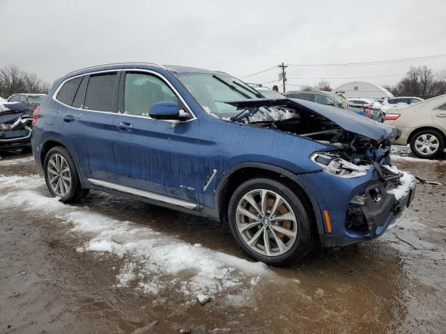 5UXTR9C50JLC75240 - 2018 BMW X3 XDRIVE30I BLUE photo 4