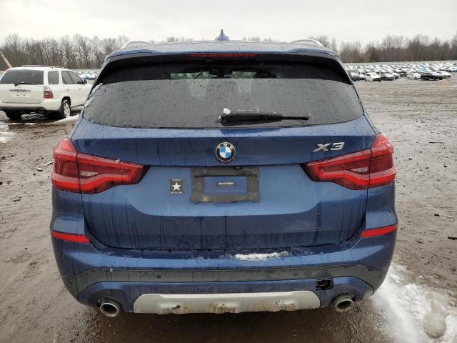 5UXTR9C50JLC75240 - 2018 BMW X3 XDRIVE30I BLUE photo 6