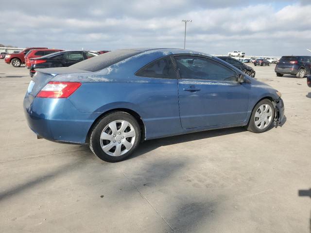 2HGFG12608H506661 - 2008 HONDA CIVIC LX BLUE photo 3