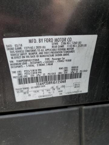 1FAHP2D89JG125068 - 2018 FORD TAURUS SE GRAY photo 13