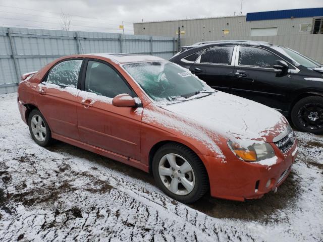 KNAFE121285019586 - 2008 KIA SPECTRA EX ORANGE photo 4