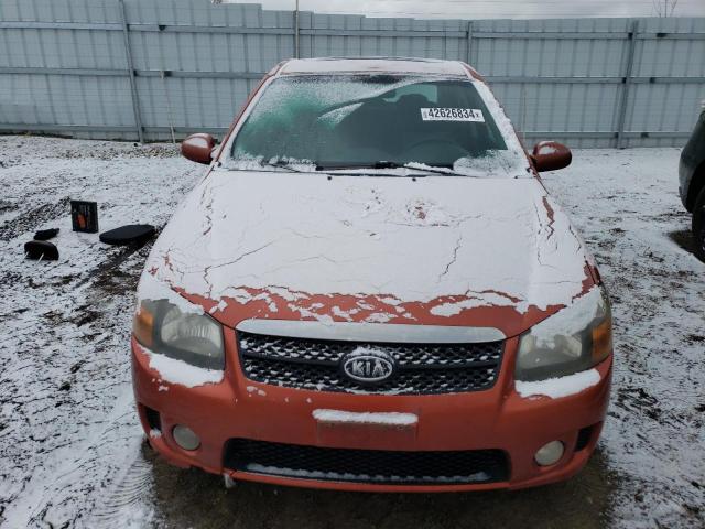 KNAFE121285019586 - 2008 KIA SPECTRA EX ORANGE photo 5