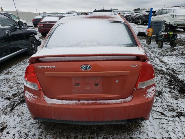 KNAFE121285019586 - 2008 KIA SPECTRA EX ORANGE photo 6