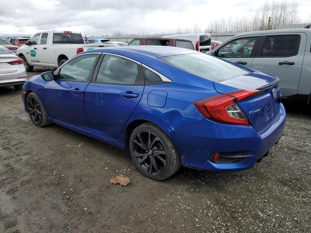 2HGFC2F82KH521442 - 2019 HONDA CIVIC SPORT BLUE photo 2