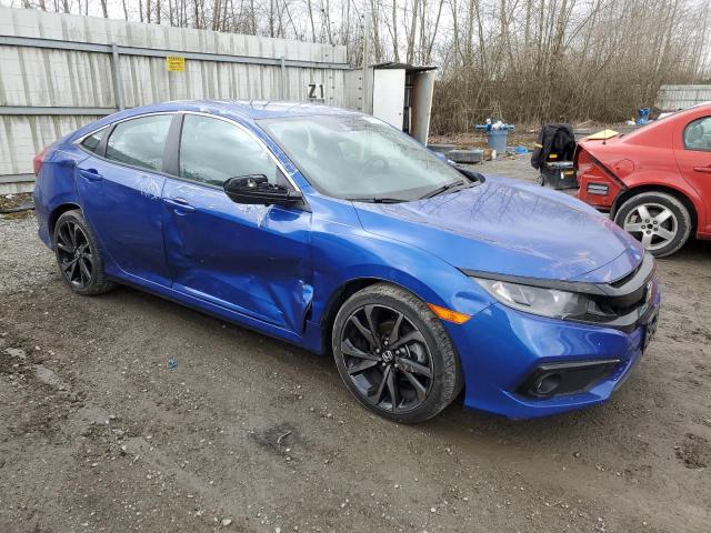 2HGFC2F82KH521442 - 2019 HONDA CIVIC SPORT BLUE photo 4