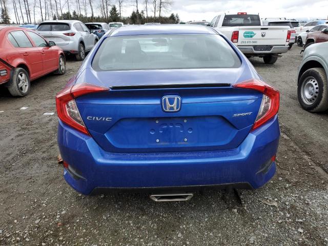 2HGFC2F82KH521442 - 2019 HONDA CIVIC SPORT BLUE photo 6