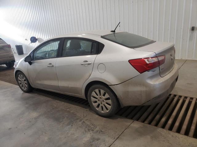 KNADN4A38F6441722 - 2015 KIA RIO EX SILVER photo 2